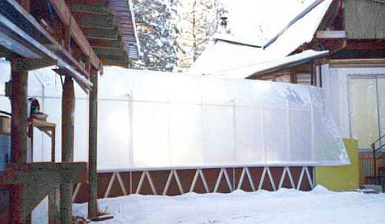 Skywalk Using Our Woven Poly Greenhouse Plastic